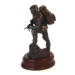 Afghanistan Point Man Para Statue (11 Inch, Resin Bronze)