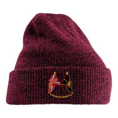 Antique Turn-Up Beanie Hat - Maroon - Presentation of Colours 2021