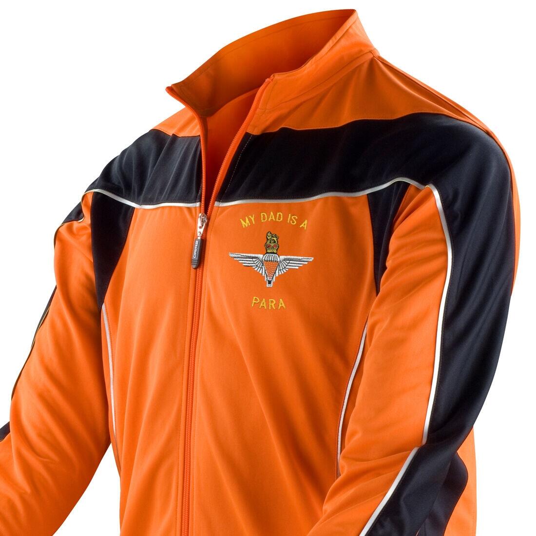 Long Sleeved Performance Bike Top - Orange - My Dad Is A Para (Para)