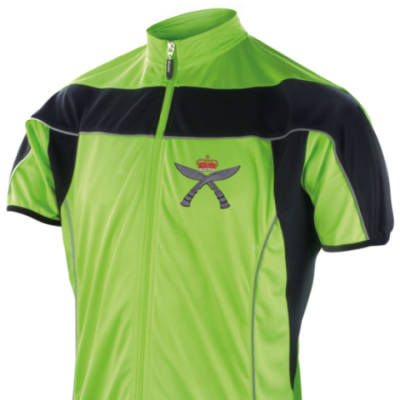 Short Sleeved Performance Bike Top - Lime Green - Gurkhas