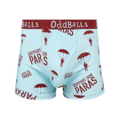 Boxer Shorts - Charity 'Support Our Paras' Updated Design, Light Blue