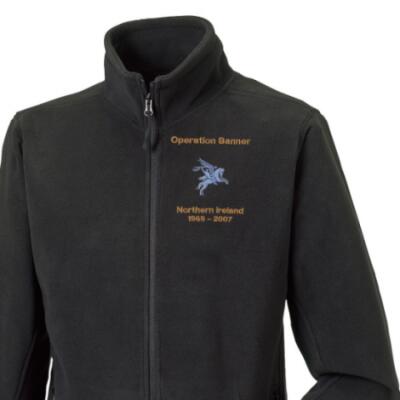 Fleece Jacket - Black - Operation Banner (Pegasus)