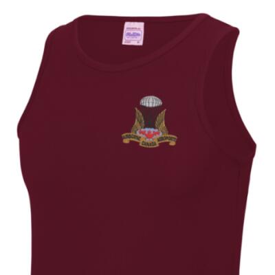 Gym/Training Performance Vest - Maroon - Canada Airborne