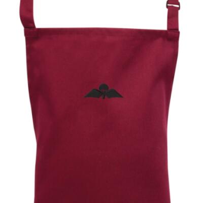 Kids Apron - Maroon - Jump Wings (Black Subdued)