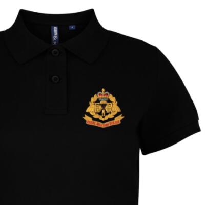 Lady's Polo Shirt - Black - Airborne RMP