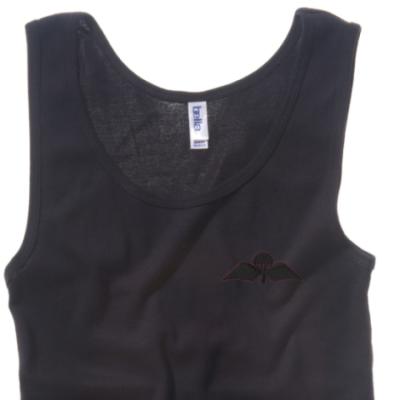 Lady's Vest - Black - Jump Wings (Black Subdued)