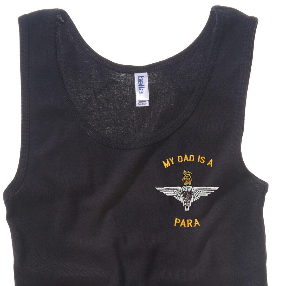 Lady's Vest - Black - My Dad Is A Para (Para)