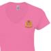 Lady's V-Neck T-Shirt - Pink - Airborne RMP