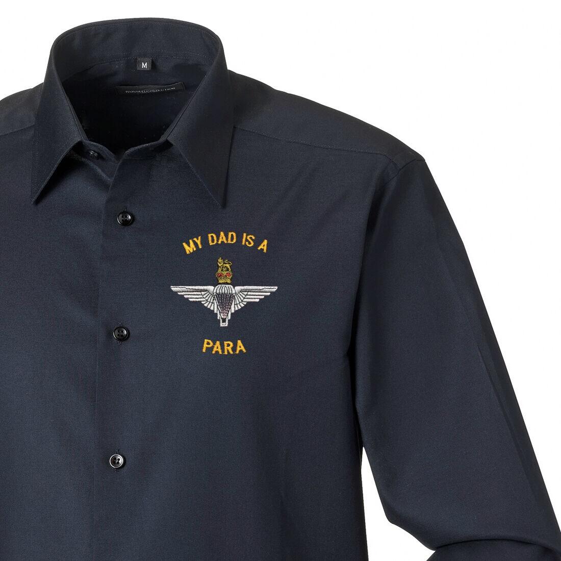 Long Sleeved Shirt - Black - My Dad Is A Para (Para)