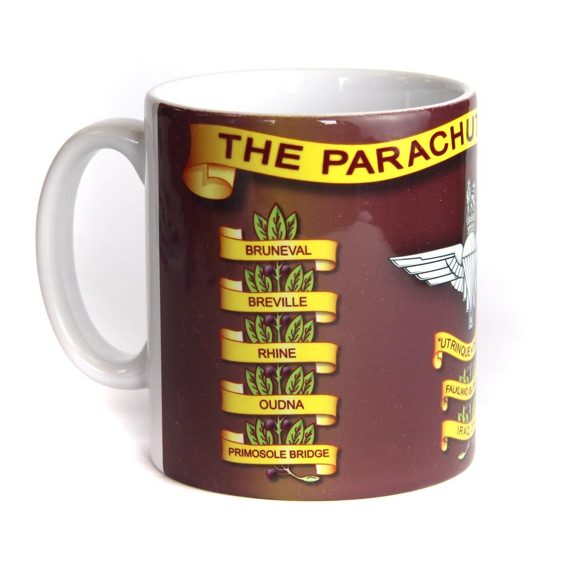 Mug - Parachute Regiment Drum Banner With Battle Honours