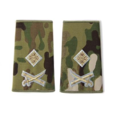 *CLEARANCE* Officer Rank Slide Pair - Major General - MTP (Queen's Crown, Parachute Regiment)