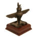 3D Para Cap Badge Statue (11 Inch, Resin Bronze)