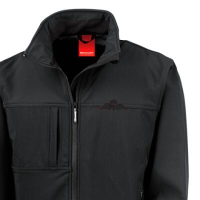 Softshell Jacket - Black - Jump Wings (Black Subdued)