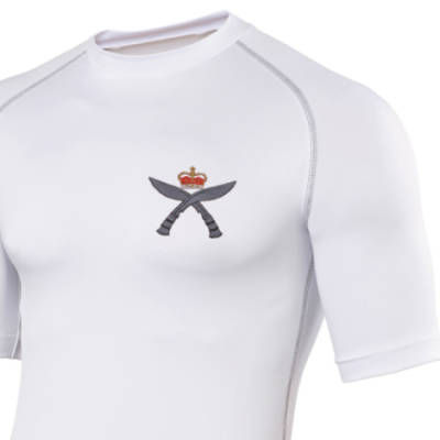 Short Sleeved Rash Top - White - Gurkhas