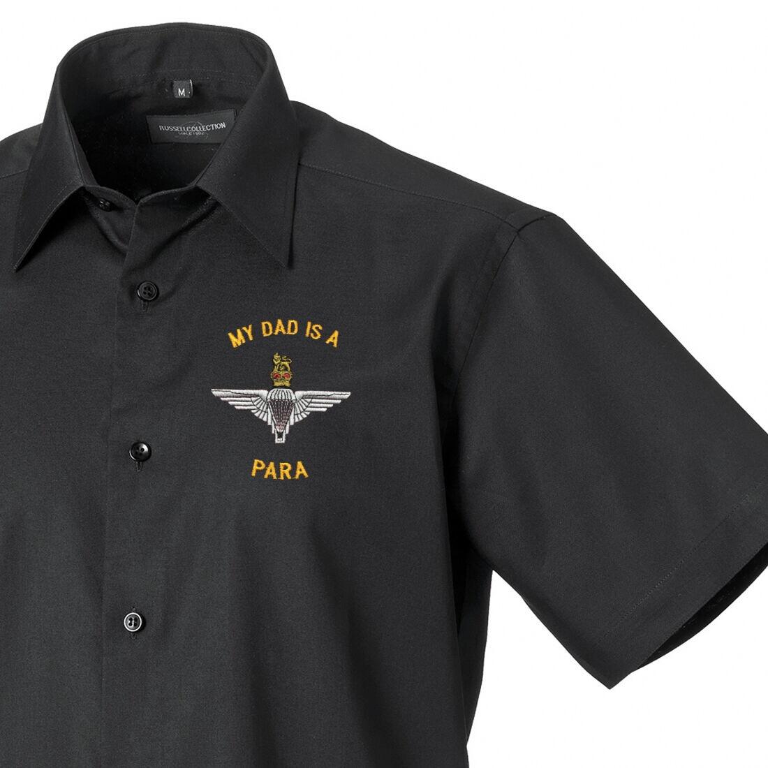 Short Sleeved Shirt - Black - My Dad Is A Para (Para)