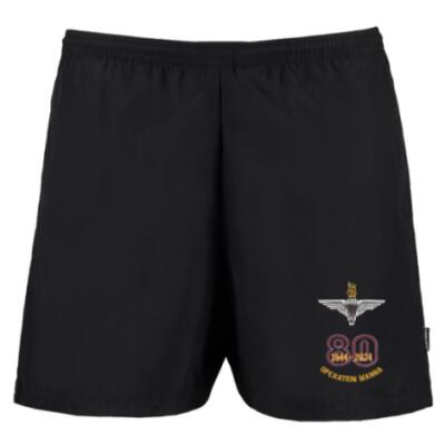 Track Shorts - Black - Operation Manna 80th (Para)