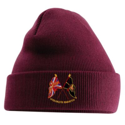 Turn-Up Beanie Hat - Maroon - Presentation of Colours 2021