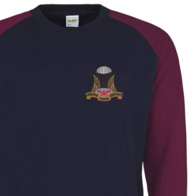 Two-Tone Sweatshirt - Navy / Maroon - Canada Airborne