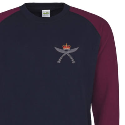 Two-Tone Sweatshirt - Navy / Maroon - Gurkhas