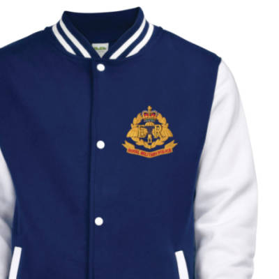 Varsity Jacket - Navy Blue / White - Airborne RMP