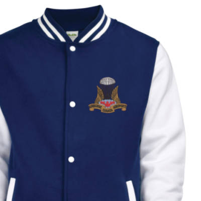 Varsity Jacket - Navy Blue / White - Canada Airborne