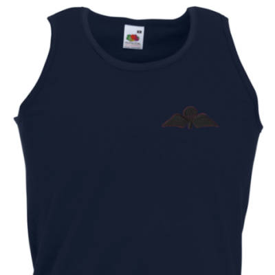 Athletic Vest - Navy - Jump Wings (Black Subdued)