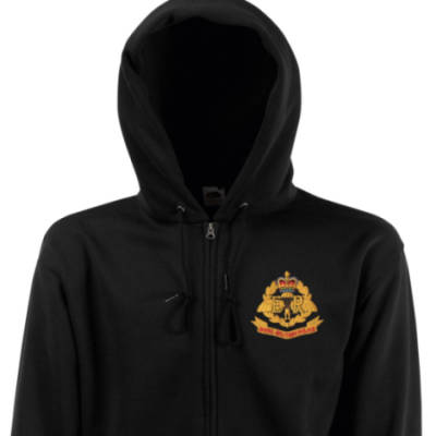 Zip Up Hoody - Black - Airborne RMP